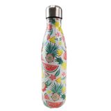 Garrafa Termica Estampada Flores Frutas Aço Inox Floral Florido 500ml Agua Gelada Squeeze Academia