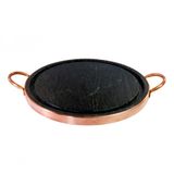 Grelha / Pedra Para Carnes Pedra Sabão Mini Cobre