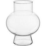 Vaso Decorativo Enfeite Casa Eclipse Home&amp;co Vidro 18x15x15cm Transparente
