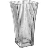 Vaso Decorativo Enfeite Casa Retangular Home&amp;co Vidro 29x15x15cm Transparente