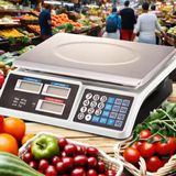 Ultra Balança Digital 40kg Recarregável Feira &amp; Hortifruti