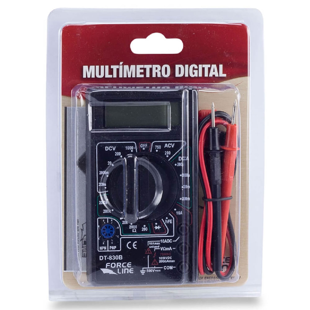 Multímetro Digital - 5300 - Forceline - Carrefour