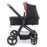 Carrinho de Bebê Galzerano IVY Carro/Berço Multiposições Preto