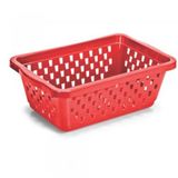 Cestos Multiuso Organizador Pequeno 16x12x6cm Vermelho