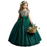 Vestido De Renda Princesa Ttyaovo Girl Flower Dress Tamanho 150 (9-10y)