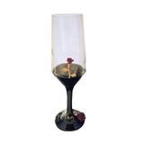 Taça Maria Mulambo Rosa Roxa Champagne Vidro 186ml