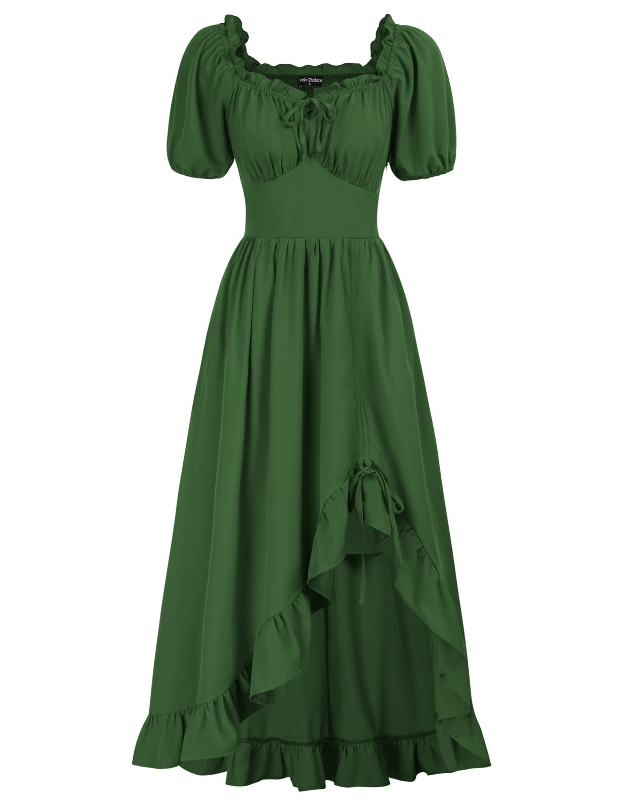 Vestido Scarlet Darkness Cottagecore Medieval Renaissance Green