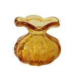 Vaso Trouxinha de Murano São Marcos - Vasinho Cristal Âmbar