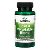 Mistura Frutas E Vegetais Swanson 60 Capsulas Importado