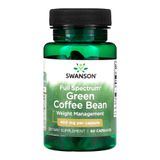 Grão De Café Verde 400mg Swanson 60 Capsulas Importado