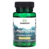L-metionina Pura 500mg Swanson 30 Capsulas Importado