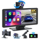 Estéreo Para Carro Venluna Wireless Carplay 8.1" Com Câmera De Painel 4k