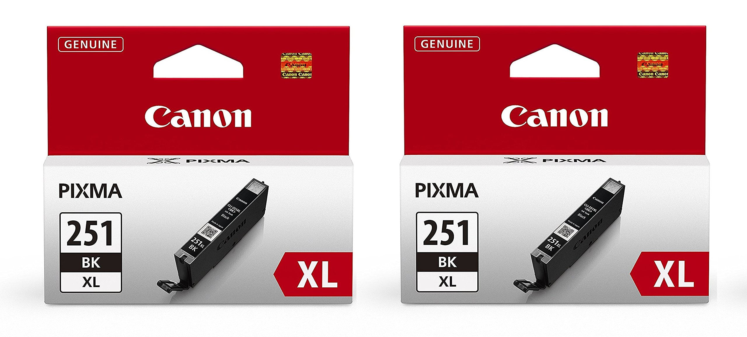 Cartucho De Tinta Canon Cli-251xl Preto, Pacote Com 2