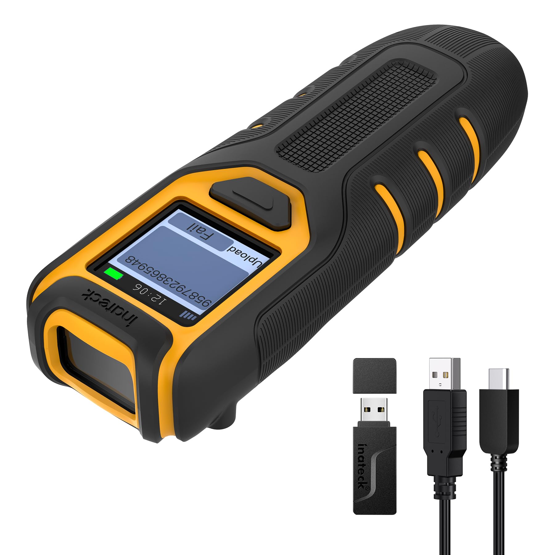 Leitor De Código De Barras Inateck Bcst-47 Bluetooth 1d 2d Qr Code