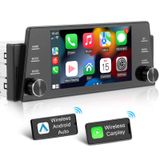 Estéreo Para Carro Atictek Single Din Wireless Apple Carplay/android