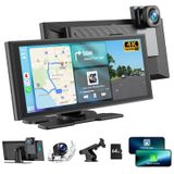 Carplay Sem Fio Car Stereo Volam De 9,26" Com Câmera De Backup 4k Dash Cam 1080p