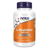 L-histidina 600mg Now Foods 60 Cápsulas Importado