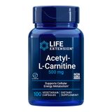 Acetil-l-carnitina 500mg Life Extension 100cap Importado