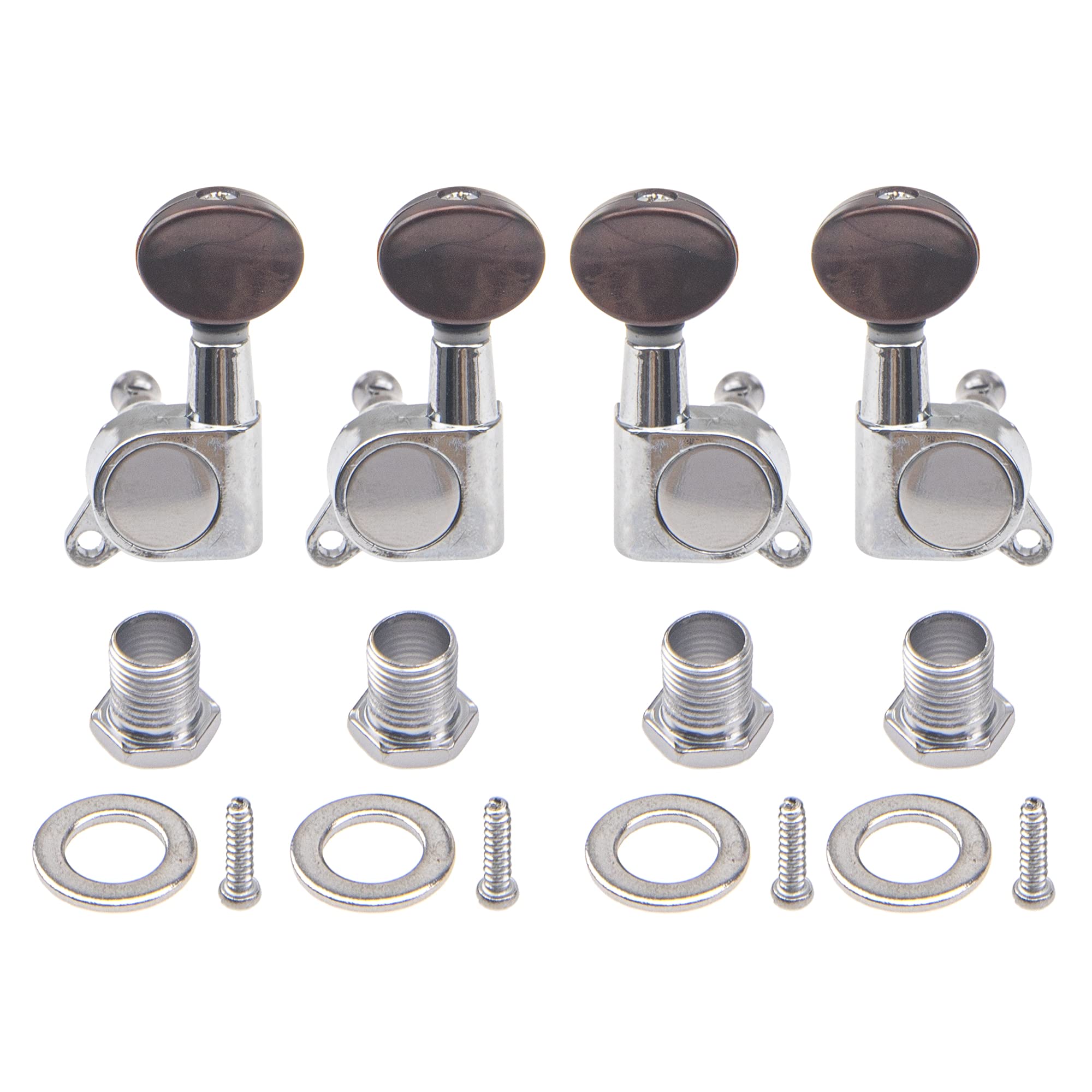 Conjunto De Pinos De Ajuste Ukulele Tuner Yootones, 4 Unidades, 4 Cordas, Vermelho