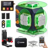 Nível De Laser Cigman 4x360° 16 Linhas Com Controle Remoto E App Verde