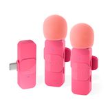Microfone Lapela Boya By-v20 P/iphone 15 E Android Rosa