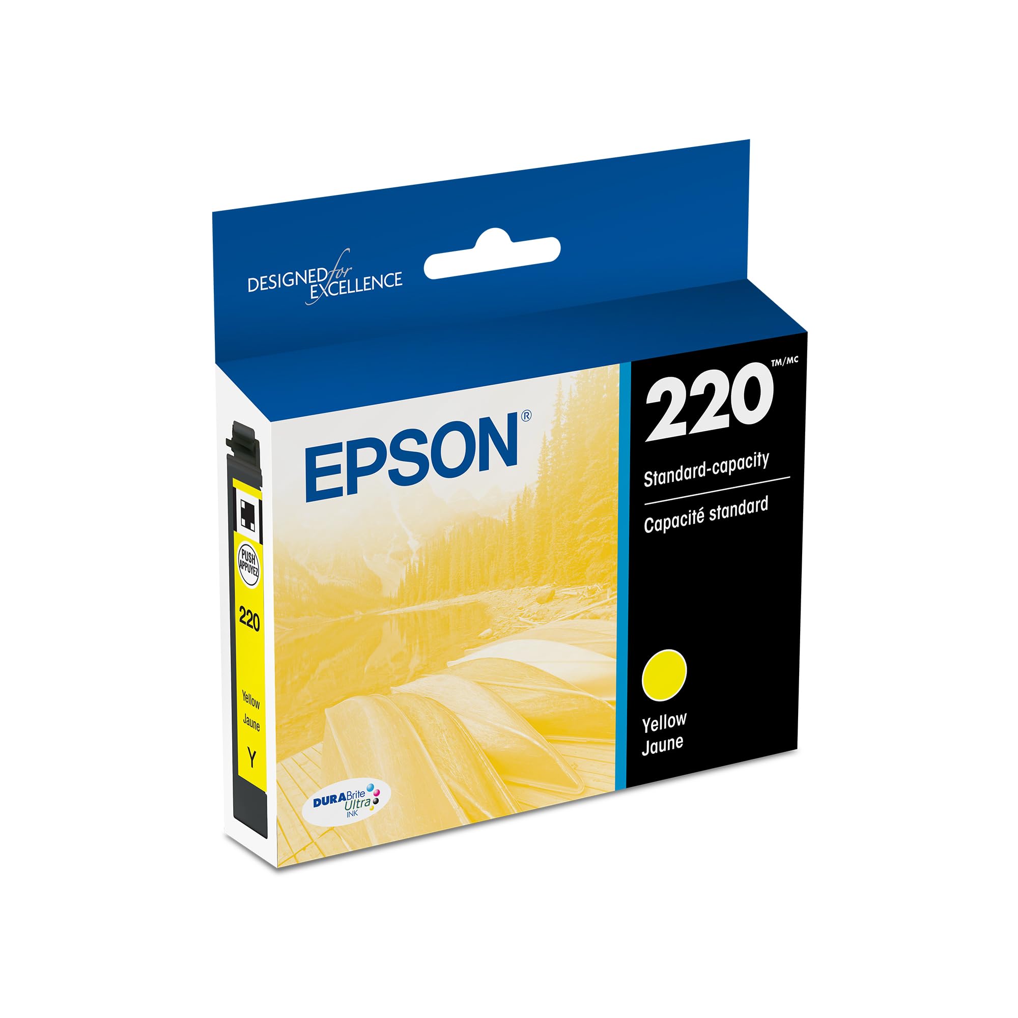 Cartucho De Tinta Epson 220 Durabrite Ultra Yellow T220420-s