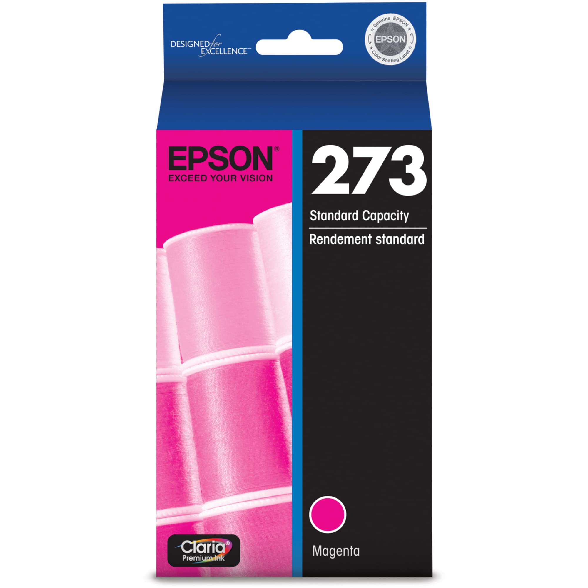 Cartucho De Tinta Epson 273 Claria Magenta De Capacidade Padrão