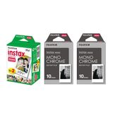 Filme Instantâneo Fujifilm Instax Mini, Pacote Com 3 Unidades Para Mini 90 8 70 7s 50s 25 300