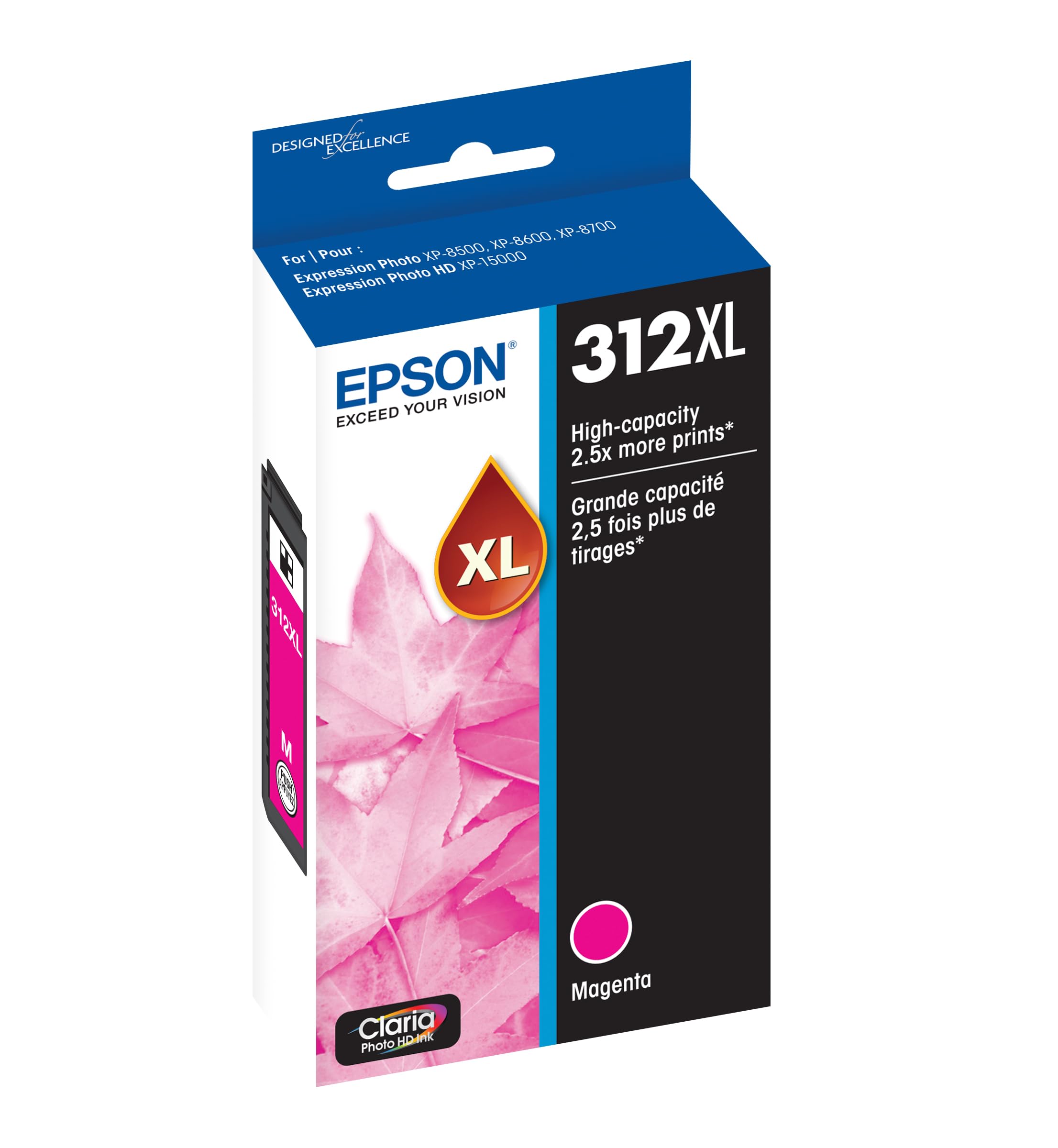 Cartucho De Tinta Epson T312xl320-s Magenta De Alta Capacidade (x2)