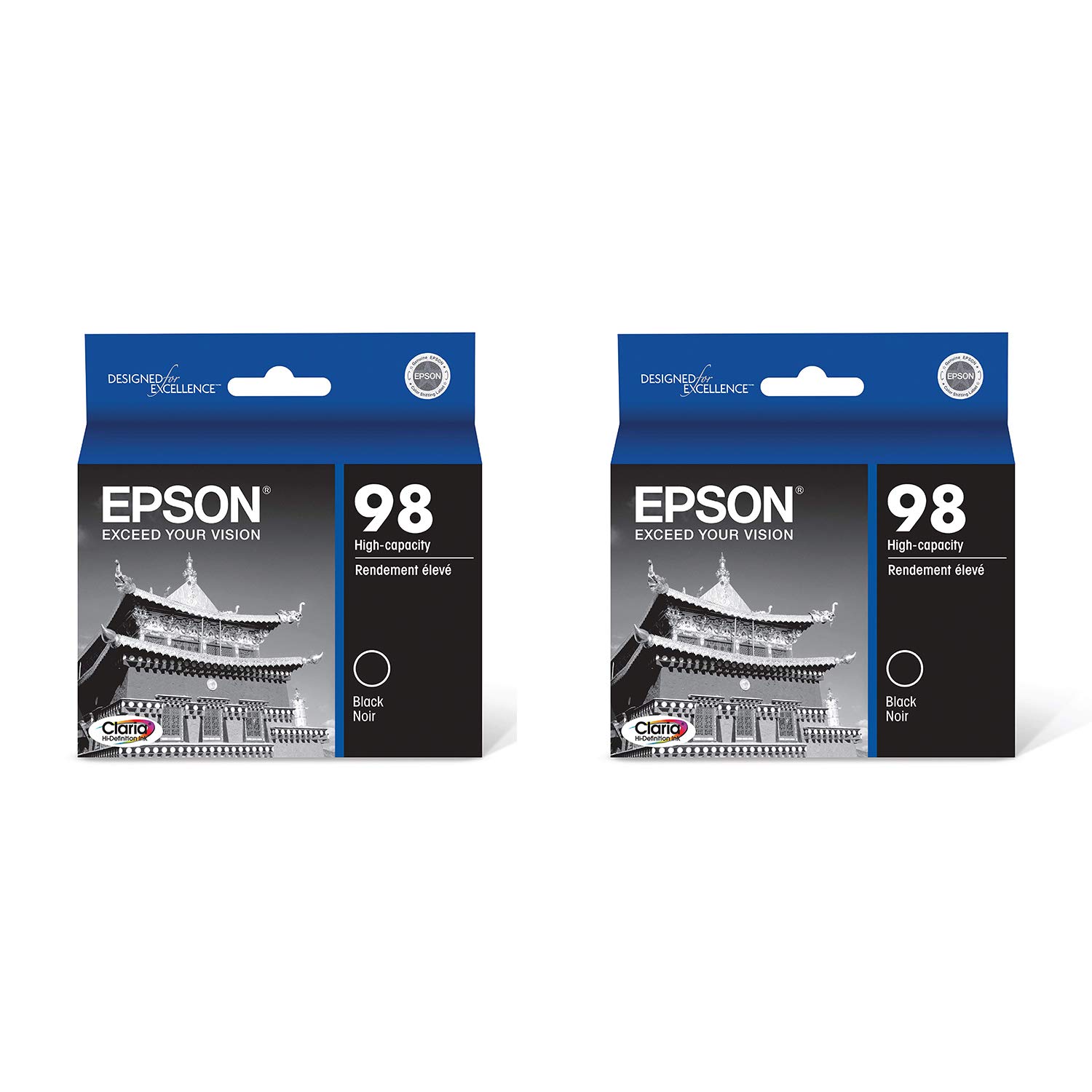 Cartucho De Tinta Epson T098120 Claria Hi-definition Black X2
