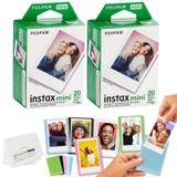 Filme + Molduras Fotográficas Com Ímã Colorido + Tecido Fujifilm Mini Instax