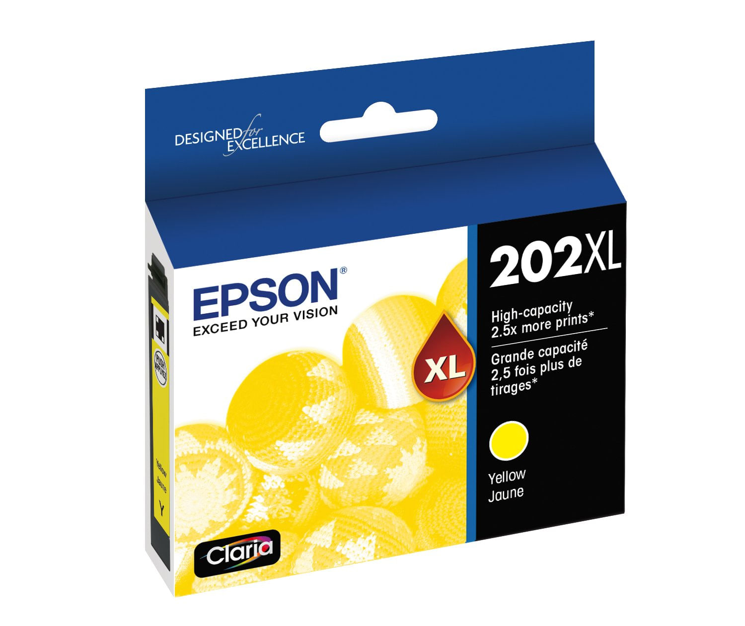 Cartucho De Tinta Epson T202xl420-s Claria Alta Capacidade Amarelo