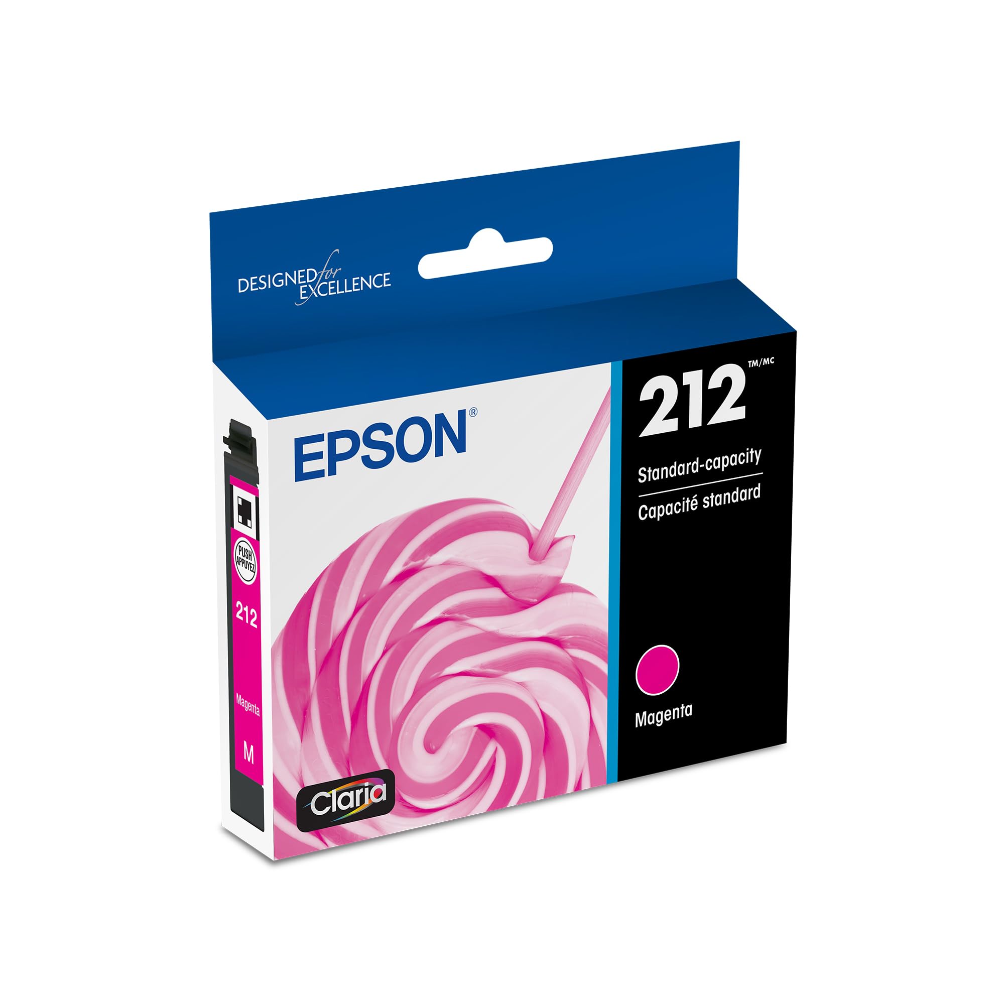 Cartucho De Tinta Epson 212 Claria Magenta De Capacidade Padrão
