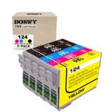 Cartucho De Tinta Doswy T124 Remanufaturado Para Epson 124
