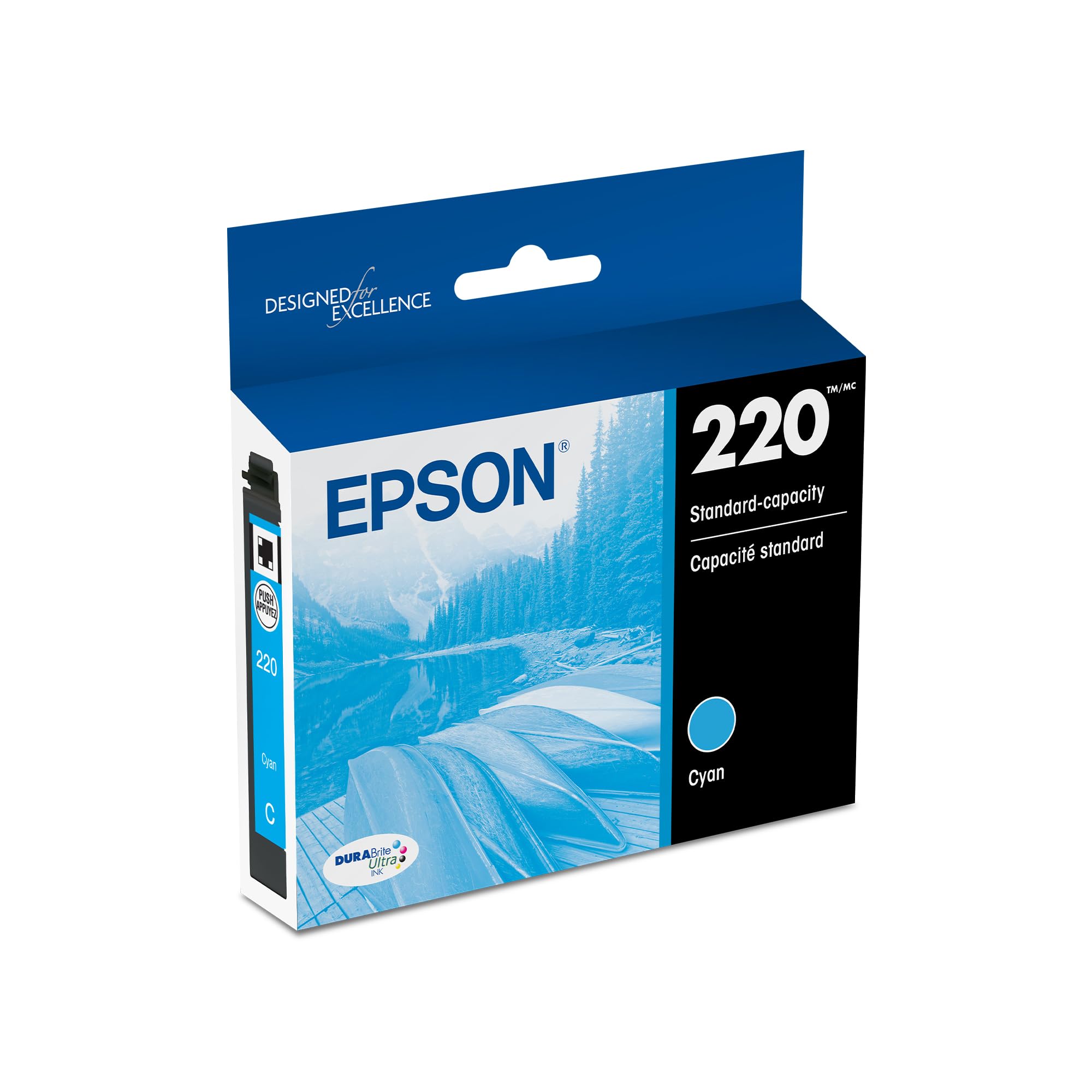 Cartucho De Tinta Epson 220 Durabrite Ultra Cyan T220220-s