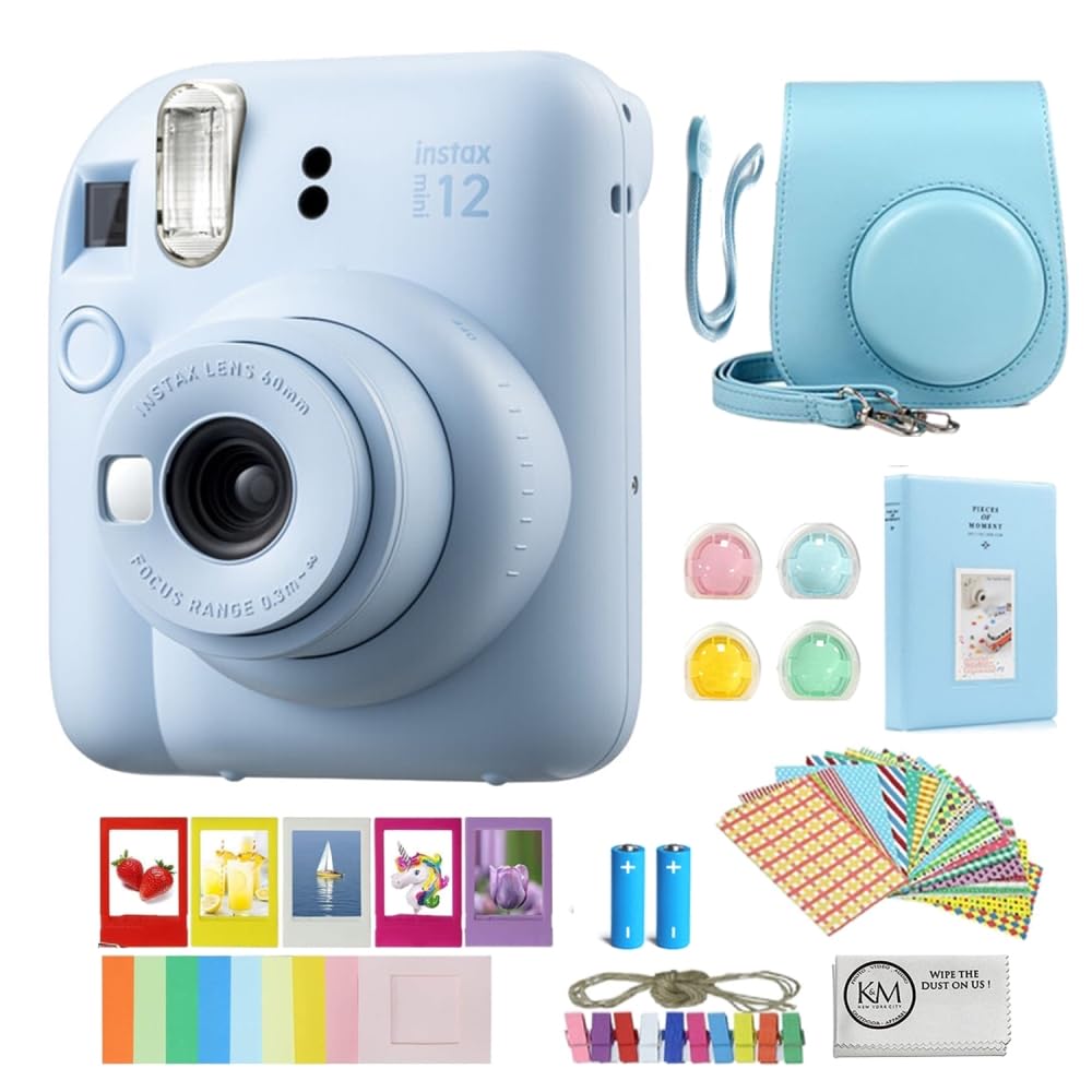 Câmera De Filme Instantâneo Fujifilm Instax Mini 12 Pastel Blue