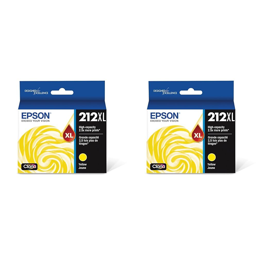 Cartucho De Tinta Epson 212 Claria De Alta Capacidade Amarelo T212xl420-s
