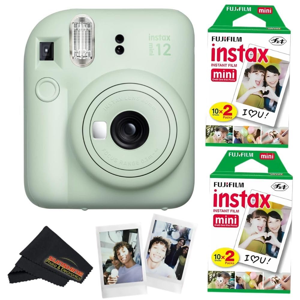 Câmera Fujifilm Instax Mini 12 Com Filme Fujifilm 40 Folhas