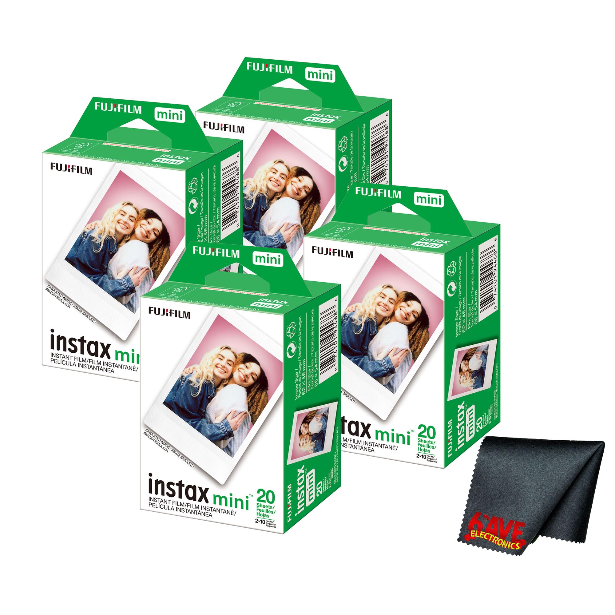 Câmera Instantânea Fujifilm Instax Mini Com 80 Películas E Tecidos