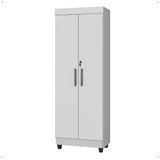 Multiuso Texas 2 Portas C/ Chave Prateleira Armário Organizador Lavanderia Quarto Escritório Cozinha Branco - Rpm
