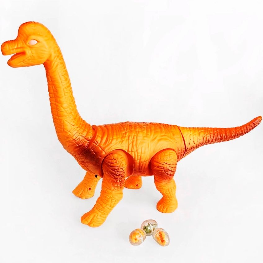 Brinquedo Dinossauro Braquiossauro Com Luzes Som E Movimento - imagem 3