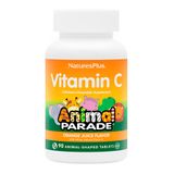 Vitamina C Natures Plus 90 Tabs Sabor Laranja Importado