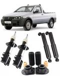 4 Amortecedor+ Kit Suspensão Strada 2009