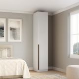Guarda-roupa Modular 1 Porta Com Prateleiras E Cabideiros Altezza Branco