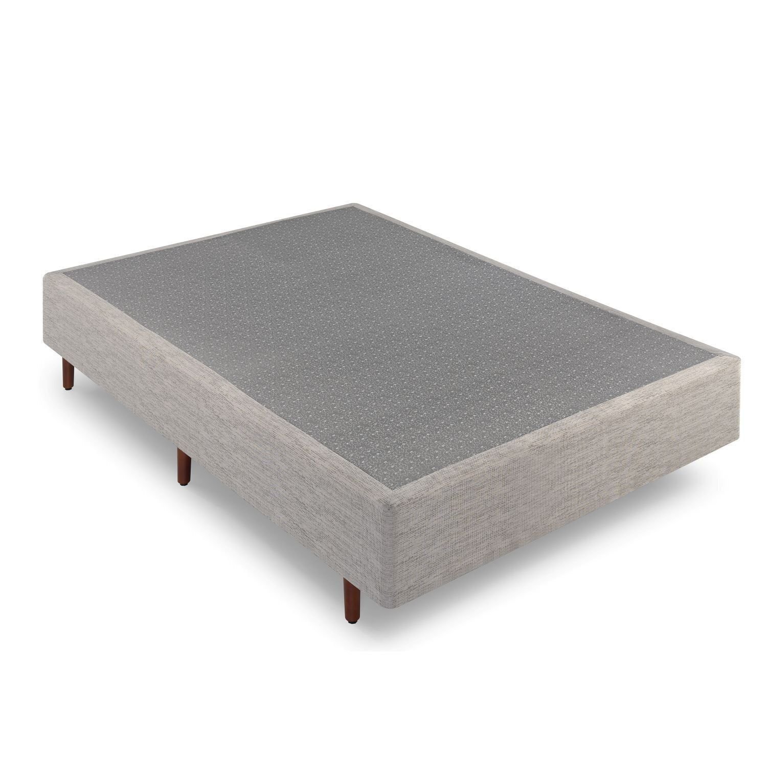 Base Cama Box Casal Ammezen 138cm X 188cm X 37cm Bege