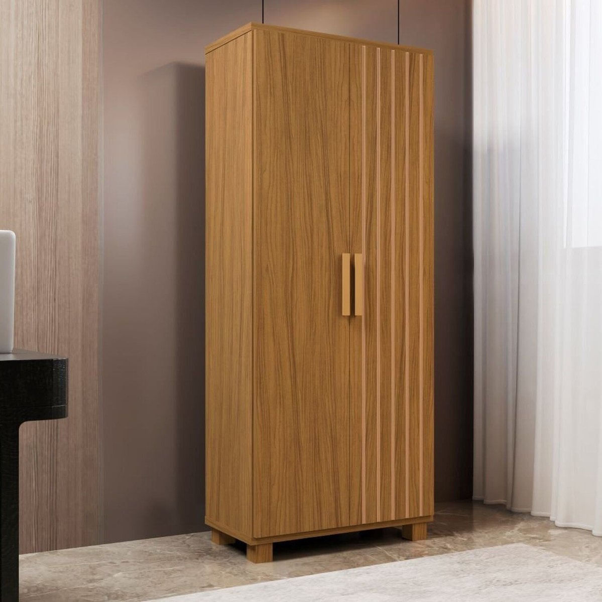 Armário Multiuso Moderno 158cm X 70cm Nature