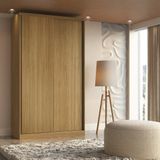 Guarda-roupa Solteiro 2 Portas De Correr Mdf Altezza Freijó