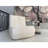 Poltrona Para Sala De Estar Moderno Bege