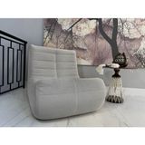 Poltrona Para Sala De Estar 104cm X 87cm Moderno Cinza