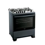Fogão Dako Supreme Glass 5 Bocas A Gás Acendimento Automático Titanium - Bivolt